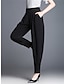 cheap Basic Women&#039;s Bottoms-Women&#039;s Skinny Pants Trousers Polyester Pocket High Waist Full Length Black Summer