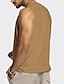 baratos Tops de ginásio-Homens Malha Íntima Top de colete Camiseta Interior camisa sem manga Tecido Decote V Ao ar livre Para Noite Sem Manga Roupa Moda Designer Músculo