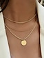 cheap Necklaces &amp; pendants-1PC Pendant Necklace Layered Necklace For Women&#039;s Party Evening Street Gift Alloy Retro Precious