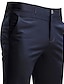 billige Dressbukser-Herre Dressbukser Bukser Uformelle bukser Lomme Ensfarget Anvendelig Utendørs Full lengde Hjem Arbeid Mote Gatemote Hvitgrå Svart Elastisk