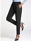 tanie damskie spodnie wizytowe-damskie obcisłe chinosy sukienka do pracy spodnie spodnie na co dzień szare czarne ciemnoniebieskie moda streetwear odzież na co dzień kieszeń pełna długość miękka gładka XL 2xl 3xl 4xl 5xl