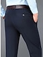 cheap Dress Pants-Men&#039;s Dress Pants Trousers Suit Pants Pocket Plain Comfort Breathable Outdoor Daily Going out Fashion Casual Black Blue