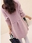 cheap Sweaters-Women&#039;s Pullover Sweater Jumper Crew Neck Ribbed Knit Polyester Pocket Fall Winter Valentine&#039;s Day Daily Going out Stylish Casual Soft Long Sleeve Solid Color Pink Wine Navy Blue One-Size
