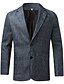 cheap Men&#039;s Blazers-Men&#039;s Blazer Jacket Cocktail Attire Evening Party Wedding Party Fall &amp; Winter Tweed Plaid / Check Windbreaker Warm Single Breasted Two-button Blazer Black Blue Red &amp; White