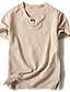 cheap Men&#039;s Casual T-shirts-Men&#039;s Henley Shirt Tee Top Plain Henley Street Vacation Short Sleeve Button-Down Clothing Apparel Designer Basic Modern Contemporary