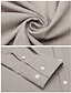 Χαμηλού Κόστους Βαμβακερό Λινό Πουκάμισο-Ανδρικά Πουκάμισο λινό πουκάμισο Καλοκαιρινό πουκάμισο Πουκάμισο παραλίας Μαύρο Λευκό Θαλασσί Μακρυμάνικο Σκέτο Κουμπωτός γιακάς Ανοιξη καλοκαίρι Causal Καθημερινά Ρούχα