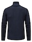 cheap Men&#039;s Pullover Sweater-Men&#039;s Pullover Sweater Jumper Zip Sweater Ribbed Knit Regular Knitted Stand Collar Modern Contemporary Daily Wear Going out Clothing Apparel Winter Dark Navy Orange S M L