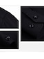 economico Camicie eleganti da uomo-Per uomo Camicia Camicie Blu chiaro Nero Bianco Manica lunga Liscio Bavero Estate Ufficio e carriera Ricevimento di matrimonio Abbigliamento