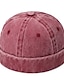 ieftine Pălării Bărbați-Unisex Docker Cap Pălării fără boruri Negru Roșu Vin Bumbac Spălat Călătorie Stiluri de Plajă În aer liber Vacanță Simplu Ajustabile Modă