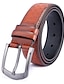 cheap Men&#039;s Belt-Men&#039;s Faux Leather Belt PU Belt Black Camel Alloy Plain Daily Wear Going out Weekend