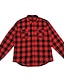 cheap Men&#039;s  Overshirts-Men&#039;s Flannel Shirt Overshirt Black Red Navy Blue Long Sleeve Plaid Lapel Spring &amp;  Fall Outdoor Daily Clothing Apparel Pocket