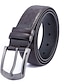 cheap Men&#039;s Belt-Men&#039;s Faux Leather Belt PU Belt Black Camel Alloy Plain Daily Wear Going out Weekend