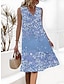 cheap Print Dresses-Women&#039;s Tank Dress Floral Color Block Print Strap Midi Dress Daily Date Sleeveless Summer Spring