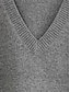 ieftine Veste din Tricot-Pentru femei Vestă pulover În V Striat Tricotat Acrilic Supradimensionat Vară Toamnă Zilnic Ieșire Sfârșit de săptămână Stilat Casual Moale Fără manșon Culoare solidă Maillard Negru Bleumarin Kaki