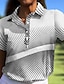 abordables Ropa de golf femenina-Mujer Camisas de polo Blanco Manga Corta Protección Solar Camiseta A Lunares Ropa de golf para damas Ropa Trajes Ropa Ropa