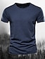 preiswerte Lässige T-Shirts für Herren-Herren T Shirt T-Shirt Glatt Rundhalsausschnitt Strasse Urlaub Kurze Ärmel Bekleidung Modisch Designer Basic