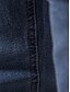 abordables Jeans pour hommes-Homme Jeans Pantalon Jean délavé foncé Pantalons en denim Poche Jambe droite Plein Confort Respirable Extérieur du quotidien Sortie Mélange de Coton Mode Décontractées Noir Blanche Micro-élastique