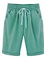 cheap Women&#039;s Sleep Tops &amp; Bottoms-Women&#039;s Lounge Shorts Pure Color Elastic Waist with Drawstring Simple Casual Comfort Home Daily Vacation Polyester Breathable Pocket Five-point Pants
