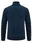 voordelige heren vest trui-Voor heren Trui Vest Trui Geribd breien Normaal Gebreid Opstaand Opwarm Kleding Modern eigentijds Alledaagse kleding Uitgaan Kleding Herfst winter Zwart Licht Grijs S M L