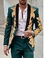 cheap Suits-Green Red Men&#039;s Sequin Wedding Prom Suits 2 Piece Tailored Fit Single Breasted One-button 2024