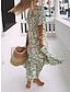 cheap Print Dresses-Women&#039;s Floral Print V Neck Maxi long Dress Daily Vacation Short Sleeve Summer Spring