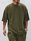 ieftine Tricouri casual pentru bărbați-Bărbați Tricou Cămașă supradimensionată Tee Top Simplu Stil Nautic Stradă Vacanță Mânecă scurtă Îmbrăcăminte Modă Designer De Bază