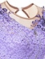 abordables Patinage Artistique-Robe de Patinage Artistique Femme Fille Patinage Robes Tenue Violet Noir Blanche Patchwork Maille Spandex Dentelle Haute élasticité Compétition Tenue de Patinage Fait à la main Cristal / Stras manche