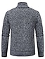 cheap Men&#039;s Pullover Sweater-Men&#039;s Pullover Sweater Jumper Mens Dress Sweaters Quarter Zip Pullover Sweater Ribbed Knit Regular Knitted Stand Collar Modern Contemporary Daily Wear Going out Clothing Apparel Winter Wine Blue S M L