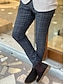tanie Chinosy-Męskie Spodnie Typu Chino Spodnie chinosy Kieszeń Krata / pled Komfort Biznes Codzienny Streetwear Moda Podstawowy Niebieski Głęboki niebieski