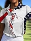 cheap Women&#039;s Golf Clothing-Women&#039;s Golf Polo Shirt Dark Blue Short Sleeve Sun Protection Top Ladies Golf Attire Clothes Outfits Wear Apparel