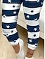 cheap Leggings-Women&#039;s Sweatpants Joggers Pocket Print High Waist Ankle-Length Dark navy Summer