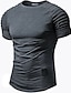 levne Pánská trička pro volný čas-Pánské Tričko Bez vzoru Tenký plisovaný Tričkový Denní nošení Dovolená Krátký rukáv Plisovaný rukáv Móda Oblečení Sport Designové Na běžné nošení