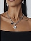 Недорогие Ожерелья и подвески-Жен. ожерелья Мода на открытом воздухе дерево Ожерелья