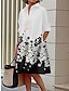 Χαμηλού Κόστους Print Φορέματα-Γυναικεία Φόρεμα πουκαμίσα Καθημερινό φόρεμα Μίντι φόρεμα ΕΞΩΤΕΡΙΚΟΥ ΧΩΡΟΥ Καθημερινά Διακοπές Πολυεστέρας Μοντέρνα Καθημερινό Κολάρο Πουκαμίσου Κουμπί Τσέπη Μακρυμάνικο Καλοκαίρι Άνοιξη Φθινόπωρο