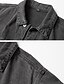 Χαμηλού Κόστους Ανδρικά Μπουφάν &amp; Παλτό-Ανδρικά Μπουφάν τζιν Casual Jacket Καθημερινά Ρούχα Διακοπές Moale Ανθεκτικό Κουμπί Τσέπη Άνοιξη &amp; Χειμώνας Σκέτο Ανατομικό Χαλάρωση Πέτο Κανονικό Μαύρο Μπλε Γκρίζο Σακάκια