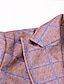 Недорогие Блейзер и куртка-Мужской клетчатый пиджак с зубчатыми лацканами и двумя пуговицами, спортивные пальто, облегающий легкий повседневный клетчатый пиджак, мужская осенняя куртка&amp;amp; зима 2024