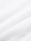 halpa yksinkertaiset mekot-Naisten Valkoinen mekko Pitsi Tilkkutäkki V kaula-aukko Midimekko Tyylikäs Klassinen Päivittäin Loma Lyhythihainen Kesä Kevät
