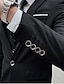 cheap Suits-Black/Ivory/Blue Men&#039;s Wedding Suits Business Formal Work Wear Suits 3 Piece Solid Colored Standard Fit Single Breasted One-button Groomsman 2024