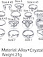cheap Rings-15 pcs per set Knuckle Stacking Rings Set for Women Crystal Rhinestone Finger Statement Ring Sets Vintage Joint Knot Mid Rings for Teen Girls Stackable Rings