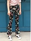 cheap Party women&#039;s Pants-Women&#039;s Bell Bottom Pants Trousers Print Mid Waist Full Length Black Summer