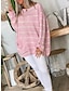 cheap Graphic Sweaters &amp; Cardigans-Women&#039;s Pullover Sweater Jumper Crew Neck Ribbed Knit Polyester Pocket Fall Winter Daily Going out Weekend Stylish Casual Soft Long Sleeve Striped Maillard Black Pink Orange S M L