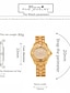 cheap Quartz Watches-Bee Sister Women Quartz Watch Diamond Chronograph Fashion Wristwatch Waterproof Decoration Stainless Steel Strap Watch
