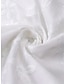 ieftine Bluze simple pentru femei-Pentru femei Bluză Topuri de ochi alb Bumbac In Floral Concediu Plajă Sfârșit de săptămână Casual Stiluri de Plajă Manșon Jumate Rotund Alb Vară Primăvară