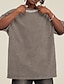 billiga Casual T-shirts för män-Herr Tvätta skjorta i 100 % bomull Oversized skjorta Slät Rund hals Sport &amp; Utomhus Dagligen Kortärmad Kläder 100 % bomull Mode Designer Ledigt