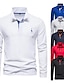 preiswerte Herrengolfkleidung-Herren poloshirt Weiß Sonnenschutz UV-Schutz Hemd Shirt Golfkleidung, Kleidung, Outfits, Kleidung