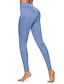 abordables Leggings-Femme Mince Collants Pantalon Couleur unie Toute la longueur Micro-élastique Taille haute Mode Sport Plein Air du quotidien Gris clair Noir S M Automne Hiver