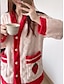 preiswerte Damen Schlafanzüge-Damen-Pyjama-Sets aus Fleece, flauschig, flauschig, warm, Obst, modisch, lässig, bequem, für zu Hause, täglich, Bett, Flanell, warm, V-Draht, langärmelig, Strickjacke, Hose, Knopftasche, Herbst,