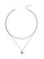 abordables Collares y colgantes-1 PC Collares con colgantes Collares en capas For Mujer Claro Boda Fiesta Diario Legierung Transparente