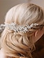 cheap Women&#039;s Hair Accessories-1pcs Wedding Hair Clip Bridal Hair Comb Rhinestones Wedding Hair Accessories for Brides Flower Girl Bridal Hair Pieces (Sliver)