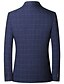 cheap Men&#039;s Classic Blazers-Men&#039;s Blazer Outdoor Daily Wear Warm Button Pocket Fall Winter Plaid Fashion Streetwear Lapel Regular Black Blue Light Blue Jacket